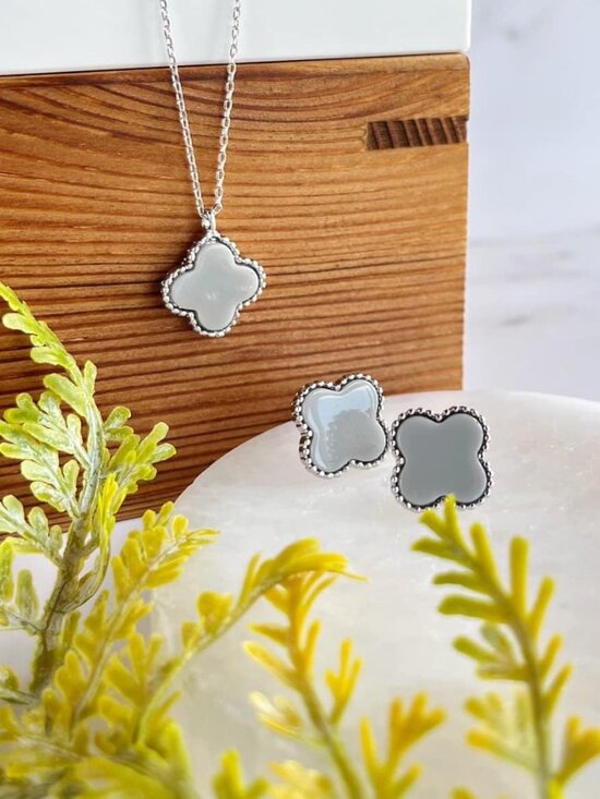 Park Lane Jewelry Jewelry - New Park Lane Lana Necklace & Earring Set in Gray